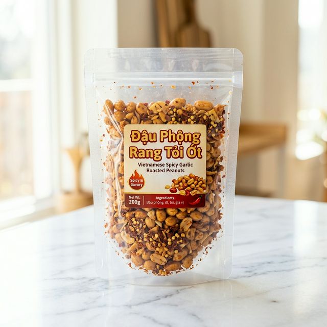 Đậu Phộng Rang Tỏi Ớt