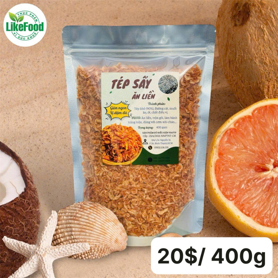 Tép Khô Sấy Ăn Liền